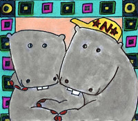 Ned and Nadine the Hippo Twins